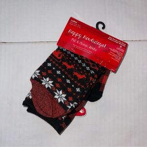 Happy Holiday Pet & Woman Socks Size 9 - 11